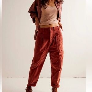 NWT Free People Bay To Breakers Corduroys Roasted Pants Women's Size XS $148